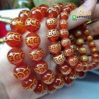 ราคา สร้อยข้อมือคาร์เนเลี่ยน เกรดA (สลัก9เหรียญ) หินคาร์เนเลี่ยนแท้ ขนาดหิน 8 mm YTG-8993 (4129231734)