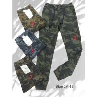 ราคา Jogger Jeans กางเกงจ๊อกเกอร์ เอวยางยืด มีเชือกผูกเอว ลายทหาร มี 4 สี ไซส์ 28-44 *มีชำระปลายทาง* (14427330209)
