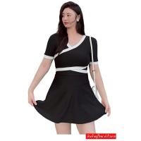 ราคา NINGFASHION ชุดว่ายน้ำผู้หญิง(ไซค์ใหญ่) ชุดว่ายน้ำแแบบเดรส รุ่น 028406 (23331541063)