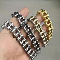 ราคา สแตนเลส นักขี่จักรยาน สร้อยข้อมือโซ่สําหรับผู้ชายลิงค์โซ่รถจักรยานยนต์จักรยานสไตล์ข้อมือวงกําไลเครื่องประดับ (43808687935)