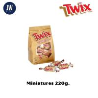 ราคา Twix minis Chocolate มี 22 ชิ้น/ห่อ ขนาด 220 กรัม(g.) สินค้าจากเนเธอร์แลนด์ Mars Bounty Ritter sport BBE:02/2024 (23084444251)