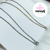 ราคา ลาย สี่เสาแบน 2.0มิล สร้อยสแตนเลสแท้ ไม่ลอกไม่ดำ เล่นแสงเงาวิ้ง แข็งแรง ใส่อาบน้ำได้ ตะขอสแตนเลสทนทาน ไม่คันnonnytj shop (42772814521)