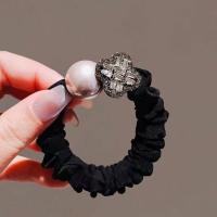ราคา Black flower shaped sparkling diamond head rope เชือกหัวตกแต่งมุกขนาดใหญ่, เชือกหัวยืดหยุ่นสูง, เชือกหัวคุณภาพสูง, (54750589138)
