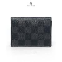ราคา L V ENVELIOPPE CARTE DE VISITE SHORT GRAPHITE DAMIER CANVAS SHW (29125254056)