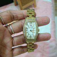 ราคา (มือ2)นาฬิกาผู้หญิง Folli Follie Folli Follie นาฬิกา Gold Tonneau รูปทรง (54502099033)