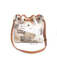 ราคา [กระเป๋ามือสอง] TEENIE WEENIE ของแท้! cross body+มี 2 สาย หนังแคนวาส 10นิ้ว ลายแผนที่ กระเป๋าสภาพดี กระเป๋าสะพายข้าง (12004796245)