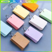 ราคา ร้านอยู่ที่ไทย 50ใบ กระดาษจดคำศัพท์ 5*7ซม.บัตรจดคำศัพท์ DIY แฟลชการ์ด แบบห่วง ที่จดศัพท์ (29631549420)
