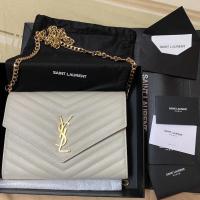 ราคา 2022 YSL POUCH MONOGRAM CLUTCH used (10286471986)