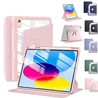 ราคา ซองหนัง ไอแพด, ไอแพด หมุน 720 เคสแท็บเล็ตอะคริลิคใสสําหรับ ไอแพด อากาศ 5 10.2 นิ้ว 7 / 8 / 9ไทย ไอแพด 5 / 6ไทย (43305181078)