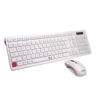 ราคา MD-tech Keyboard+Mouse คีย์บอร์ด+เมาส์ ไร้สาย รุ่น K7+M199 (White) (526486656)