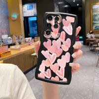 ราคา เข้ากันได้กับ Samsung Galaxy S25 S24 S23 Ultra S22 Plus Couple Heart Wave Case Anti Drop Cover XBL (50256701668)