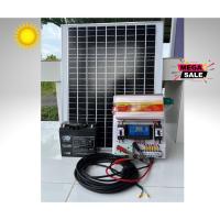 ราคา ชุดนอนนาแผงโซล่าเซลล์50W+แบตเตอรี่12v20ah ชุดบ้านสวนโซล่าเซลล์12V2000Wประกันศูนย์ไทย (17389816329)