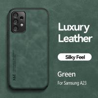 ราคา SAMSUNG ForSamsung Galaxy A23 4G 5GกรณีหรูหราPU LertherผิวMatteเคสโทรศัพท์สําหรับSamsung A23 4G 5Gปกหลัง (47456884846)