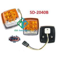 ราคา SHILIDUO SD-2140B Lampu Belakang ไฟ LED (Petak) 12V 24V Universal ไฟท้าย Trak Treler Lori สัญญาณเบรค (26040162868)