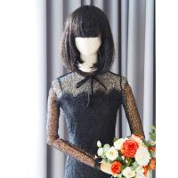ราคา ชุดเดรสสีดำ แบรนด์ F fashion Paris ของแท้ มือสองของแม่ค้า (5484503888)