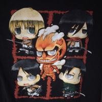 ราคา เสื้อยืดมือสอง Usa การ์ตูนอนิเมะญี่ปุ่น Attack On Titan Size S-M. อก18-19/ยาว26 (12321895582)