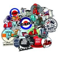 ราคา 25 ชิ้น สติ๊กเกอร์แพ็ค สกู๊ตเตอร์ VESPA | สติ๊กเกอร์ Hp LAPTOP TUMBLR | หมวกกันน็อค SUITcase STICKER (26430106296)
