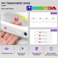 ราคา คริสตัลกาวหยดโปร่งใสรถประตูสติกเกอร์ประตูชาม Protector สําหรับ Honda City Accord Civic Fit Odyssey CRV HRV XRV (45005899925)