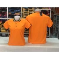 ราคา เสื้อโปโลสีส้มเข้ม แบบคอคลีปเทา สีส้ม เนื้อผ้านุ่ม สวมใส่สบาย (4424409343)