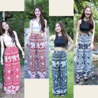 ราคา COM505 TARA Pants กางเกงช้าง เอวยางยืด ทรงขากระบอกใหญ่ มีขายาวและขาสั้น เนื้อผ้าไหมอิตาลีพิมพ์ลาย (27053305919)