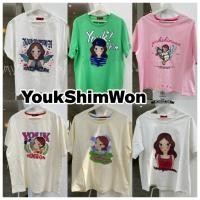 ราคา พร้อมส่ง เสื้อยืดทรง Oversize T-Shirt YOUK SHIM WON จากเกาหลี เสื้อยืดโอเวอร์ไซส์ลายน่ารัก แบรนด์Youk shim wonเกาหลี (29429761550)