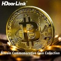ราคา HdoorLink เหรียญ Bitcoin ชุบทอง เหรียญที่ระลึกสะสม (43928374333)