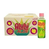 ราคา Alulu Aloe น้ำว่านหางจรเข้ผสมเนื้อว่าน (อลูลู่ 280มล.) รสน้ำผึ้งผสมมะนาว ว่านสดจากฟาร์ม เนื้อว่านเต็มขวด #alulu aloe (29279904350)