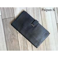 ราคา กระเป๋าสตางค์ใบยาวสีดำ หนังแท้ มือสอง กระเป๋าใสพาสปอร์ต (19462532849)