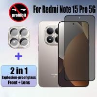 ราคา ฟิล์ม Redmi Note 15 Pro 5G 2 ใน 1 กระจกนิรภัยส่วนตัว Anti-Spy คลุมทั้งหมดปกป้องหน้าจอ Anti Peek ฟิล์มความเป็นส่วนตัวสําหรับ Xiaomi Redmi Note 14 13 Pro 4G ฟิล์มกระจก & ฟิล์มกล้อง (42377474379)