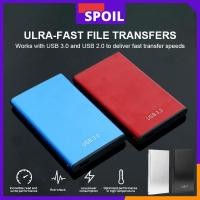 ราคา Slim Super Speed 6Gbps Aluminium 2TB 2.5 "SATA SSD HDD Hard Disk Drive Box USB 3.0 External Enclosure Case Caddy + สาย U (43415659475)