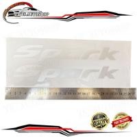 ราคา สติ๊กเกอร์ spark ติด isuzu d-max sticker spark isuzu d-max (1 ชุด 2 ชิ้น ตามรูป) สีเทาบอล (ติดรถสีเข้ม) (27505710029)