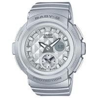 ราคา Casio Baby-G นาฬิกาข้อมือผู้หญิง สายเรซิ่น รุ่น BGA-195-8A - สีเงิน (283187588)