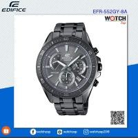 ราคา นาฬิกา Casio Edifice Chronograph นาฬิกาข้อมือผู้ชาย สายสแตนเลส รุ่น EFR-552GY-8A (2006327367)