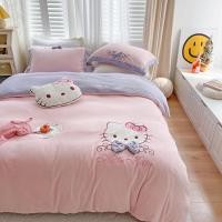 ราคา เก็บโค้ดหน้าร้าน[PRE-ORDER] ชุดเครื่องนอน Hello Kitty ผ้ากำมะหยี่ สีพาสเทล #0854 (10396475310)