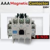 ราคา AAA แมกเนติก คอนแทคเตอร์ SN-35 Coil AC220V Magnetic AC Contactor S-N35 (27221181852)
