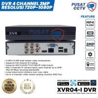 ราคา DVR/XVR 4CH 2MP, Full HD 1080P + รองรับเสียง, H.265+ อัดวิดีโอ, รองรับ Cam AHD TVI IP CVI ANALOG รับประกัน 1 ปี (46552640382)
