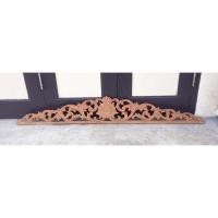 ราคา กระจังหัวตู้ ไม้สัก แกะสลัก งานละเอียด ไม้เกรดดี ยาว 120 ซม. สูง 18 ซม. หนา 1.2 ซม. ไม้ดิบยังไม่ลงชแล็คหรือแลคเกอร์ (20790135973)