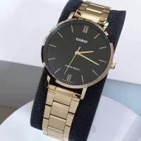 ราคา นาฬิกา Casio รุ่น LTP-VT01G-1B นาฬิกาสำหรับผู้หญิง สายแสตนเลส สีทอง หน้าปัดดำ -ของแท้ 100% รับประกันสินค้า 1 ปีเต็ม PJc6 (8155712992)