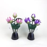 ราคา ดอกบัวบูชาพระ แจกันดอกบัวประดิษฐ์ ดอกบัวปลอมพร้อมแจกัน (23202719834)