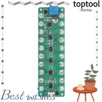 ราคา TOPTOOL LED VU Meter, Light Reverse Connection Protection VU Meter, LED Indicates จอแสดงผล LED Voice Control Bar การการมองเห็นด้วยเสียง (53001212309)