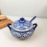 ราคา โถข้าว โถข้าวพร้อมฝาปิด + ทัพพีเซรามิก โถข้าวใส่บาตร โถข้าวลายไทย โถใส่ข้าว เซรามิค เก็บความร้อนได้ดี (22417577724)