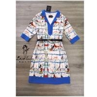 ราคา (2xl) พร้อมส่งชุดเดรสคอปกสีฟ้าลายมิกกี้ ใส่สวยน่ารัก งานป้าย Love lady แท้ มือ1 ป้ายห้อย (29201669162)