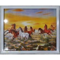 ราคา ✨รูปภาพมงคล✨ ม้า8ตัว ม้ามงคล ม้า8ตัวเสริมฮวงจุ้ยพร้อมกรอบสีขาวขนาดรวมกรอบ17x22นิ้ว (12022877932)