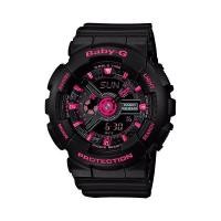 ราคา Casio Baby-G นาฬิกาข้อมือ รุ่น BA-111GGA-1 Limited(Black/Pink) (2065030070)