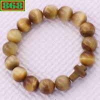 ราคา กําไลหินตาเสือสีทอง ไม้กางเขนหินตาเสือ สร้อยข้อมือลูกปัด (50706135255)