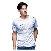 ราคา Miami Bay เสื้อคอกลมชาย รุ่น Split สีขาว (50356328872)