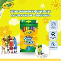 ราคา Hộp 10/20/50 Bút Marker Vẽ Màu Super Tips Crayola – Dễ Dàng Tẩy Rửa, An Toàn Cho Bé (57501542327)