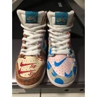 ราคา มือ 2 ยี่ห้อ Nike SB Dunk High x Thomas Campbell What The 2017 สภาพดีมาก พื้นเต็ม ✿ Size 38.5 ยาว 245mm(ไม่มีกล่องค่ะ) (40952113888)