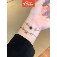 ราคา สร้อยข้อมือหรูหรา-โซ่เหล็กไทเทเนียมอินเทรนด์,เครื่องประดับแฟชั่นป้องกันการจางหายเคลือบทองสําหรับผู้หญิง (24492469318)
