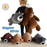 ราคา ตุ๊กตาหมีขี้เซา 145 cm(ดูวิธีวัดขนาดในรูป) เส้นใยสังเคราะห์เกรดดี นุ่มเด้ง น่ากอด sleepy bear doll alicdolly ​ (2640501025)